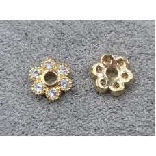 Обниматель 6 мм цвет золото (гиппоаллергенный сплав)