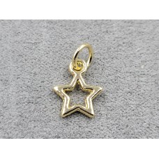 Подвеска звезда 10 мм золото (гиппоаллергенный сплав)