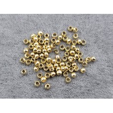Стоперы 2 мм 100 шт цвет золото (гиппоаллергенный сплав)