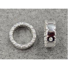 Бусина 12 мм колір срібло (гіпоалергений сплав)