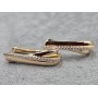 Серьги Xuping 6 мм высота 25 мм английский замок цвет 18к