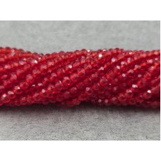 Скло 3,2*2,5 мм 140-150 шт червоний прозорий