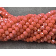 Стекло 6 мм 80-85 шт с переливом коралловый матовый