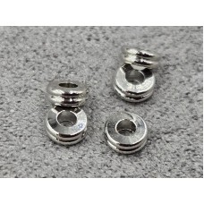 Рондель 4*1,5 мм 20 шт цвет сталь (гиппоаллергенный сплав)