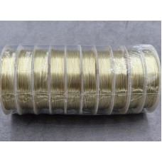 Проволока 0,3 мм 14 м цвет светлое золото упаковка 10 шт  (не меняет цвет)