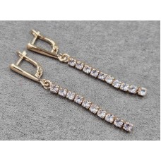 Серьги Fallon 3 мм высота 53 мм английский замок 