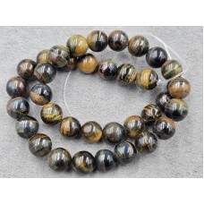 Соколиный глаз 10 мм качество AB длина 36-37 см