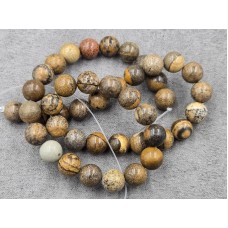 Яшма песочная 8,7-9 мм длина 37-38 см