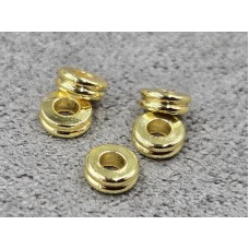 Рондель 4*1,5 мм 20 шт цвет лимонное золото (гиппоаллергенный сплав)