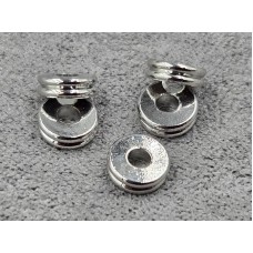 Рондель 6*2 мм 20 шт цвет сталь (гиппоаллергенный сплав)