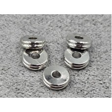 Рондель 5*1,5 мм 10 шт колір сталь (гіпоалергений сплав)