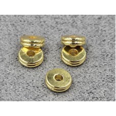 Рондель 5*1,5 мм 10 шт колір лимонне золото (гіпоалергений сплав)