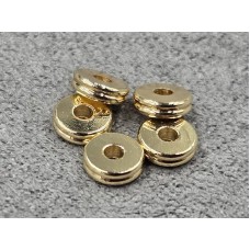 Рондель 5*1,5 мм 10 шт колір золото (гіпоалергений сплав)