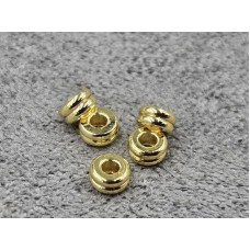 Рондель 3*1,5 мм 20 шт колір лимонне золото (гіпоалергений сплав)