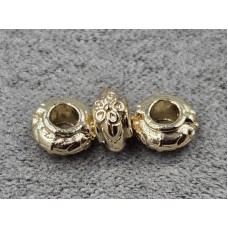 Рондель 6,5*3,5 мм 10 шт колір золото (гіпоалергений сплав)