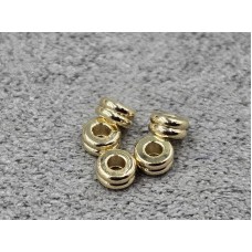 Рондель 3*1,5 мм 20 шт колір золото (гіпоалергений сплав)