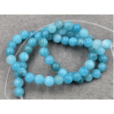 Кварц 6 мм (под амазонит) длина 36 см