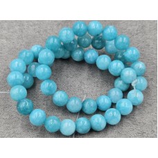 Кварц 8 мм (под амазонит темный) длина 38 см