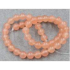 Кварц 8 мм персиковый длина 37-38 см