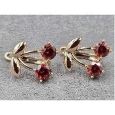 Сережки Xuping 13 мм висота 15 мм англійський замок колір 18к