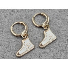 Сережки Xuping 13*9 мм висота 23 мм круглий замок колір 18к