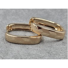 Сережки Xuping 4 мм висота 20 мм колір 18к