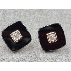 Сережки Xuping 18 мм висота 18 мм англійський замок колір 18к