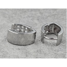 Серьги Xuping 8 мм высота 17 мм родий