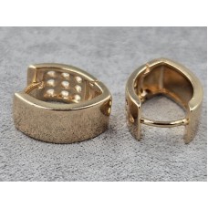 Серьги Xuping 8 мм высота 17 мм цвет 18к