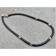 Шнурок Xuping силикон 6 мм длина 50+5 см цвет 18к