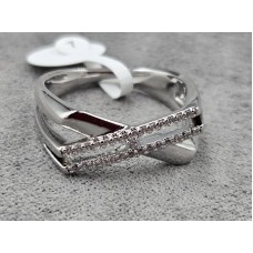 Каблучка Xuping 8 мм (16,17,18,19 розмір) родій