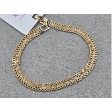 Браслет Xuping 5 мм длина 19 см цвет золото