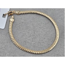 Браслет Xuping 4 мм длина 19 см цвет золото