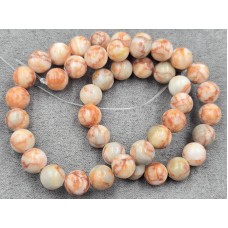 Яшма 8,7-8,9 мм мраморная длина 37 см