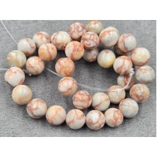 Яшма 10,4-10,6 мм мраморная длина 38 см