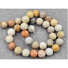 Яшма 10,8-11 мм коралловая длина 37-38 см