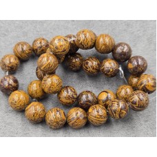 Яшма 10,6-10,8 мм *кожа слона* длина 38 см