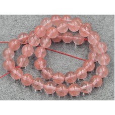 Кварц 8,7-8,9 мм кавуновий довжина 38 см