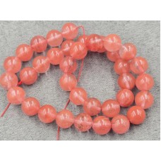 Кварц 10,6-10,8 мм арбузный длина 37-38 см
