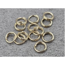Соединительные кольца 6 мм 50 шт двойные цвет золото (гиппоаллергенный сплав)