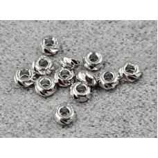 Ронделі 3 мм 10 шт колір сталь (гіпоалергений сплав)