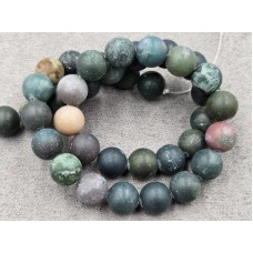 Агат индийский 10 мм матовый длина 35-36 см