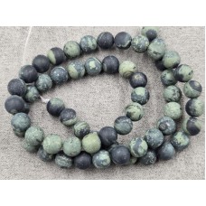 Яшма Кабамба 6,7-6,9 мм матовая длина 37-38 см