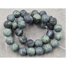 Яшма Кабамба 10,7-10,9 мм матовая длина 37-38 см