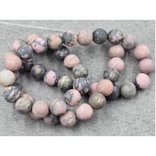 Родонит 8,5-8,7 мм матовый длина 36-37 см