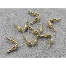 Колоти 4*7 мм 20 шт колір лимон нержавіюча сталь