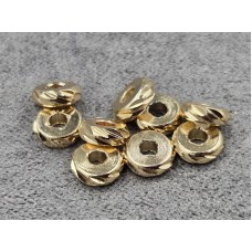 Рондель 6*2 мм 10 шт колір золото ( гіпоалергений сплав)