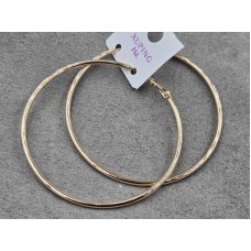 Серьги кольца  M&L Xuping 2 мм 60 мм цвет 18к