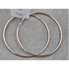 Серьги кольца  M&L Xuping 2 мм 65 мм цвет 18к