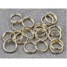 З'єднувальні кільця двойні 8 мм 20 шт колір золото (гіпоалергений сплав)